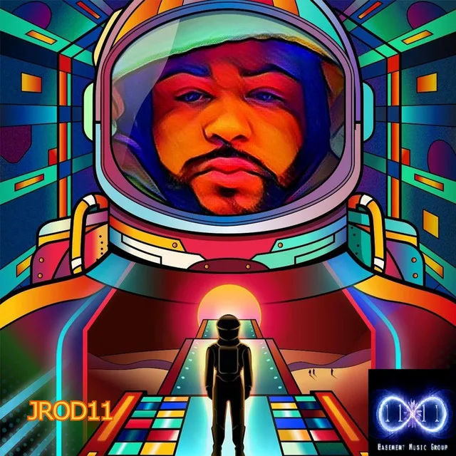 “11 Years” cover art — a psychedelic astronaut portrait in hot orange and teal, a lone figure on a rainbow walkway below